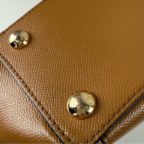 Michael Kors Purse Womens Large Brown Saffiano Leather Tote Bag - Picture 12 of 13